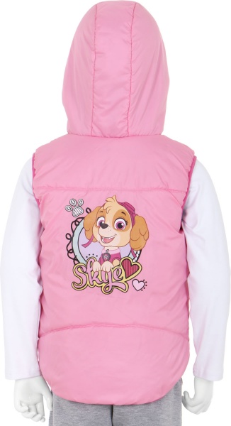 Жилет дитячий для дівчинки Соня з капюшоном р.104 світло-рожевий Н0107 