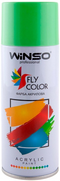 Краска акриловая салатово-зеленый (LIGHT GREEN/RAL6018) WINSO 450 мл 880280