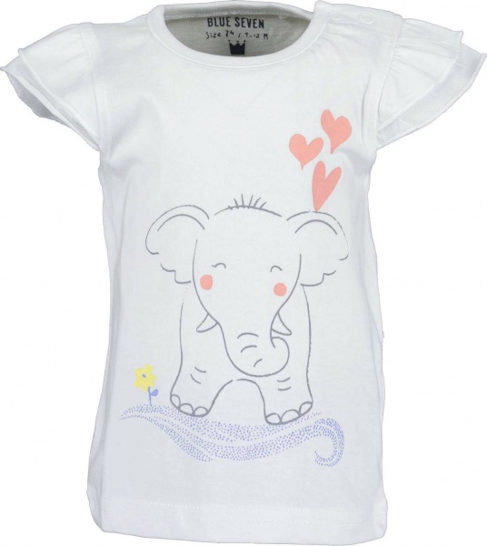 Футболка для девочек Blue Seven р.80 белый 901111 X_001_р.80 