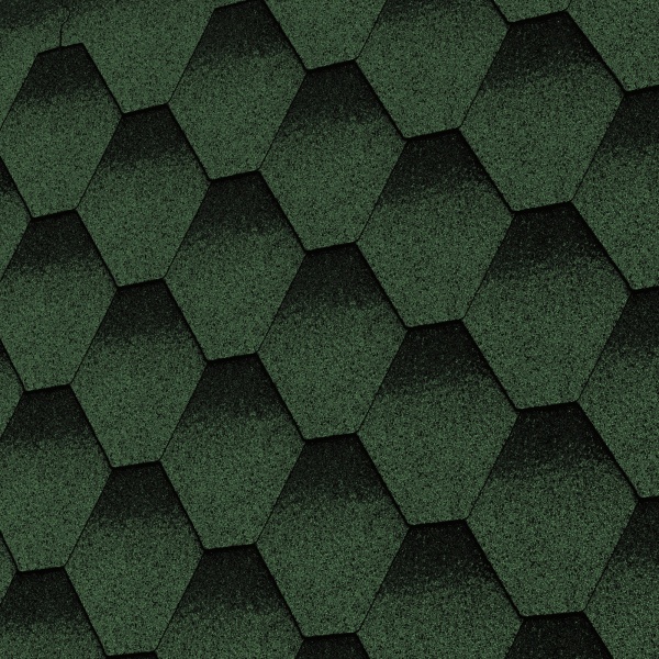 Битумная черепица MATIZOL® RESIDENCE сота зеленый оттененный 3 кв.