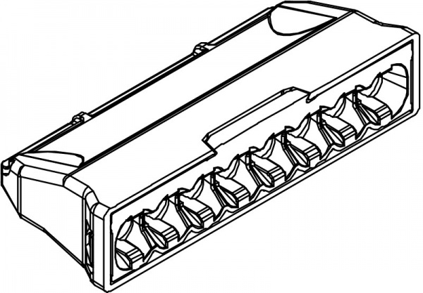 Клема швидкого монтажу OBO Bettermann 5 шт. сірий 2054523 