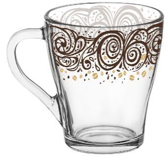Чашка Грація Стрічка візерунок 250 мл Galleryglass