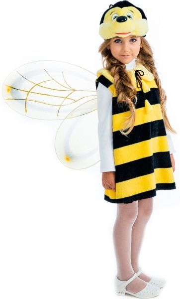 Костюм карнавальний КАРНАВАЛІЯ Бджілка р.122 чорний із жовтим 89047 