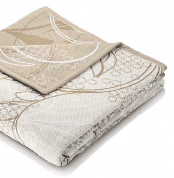 Плед Thermosoft Top Oriana 220x240 см бежевий із коричневим Biederlack 