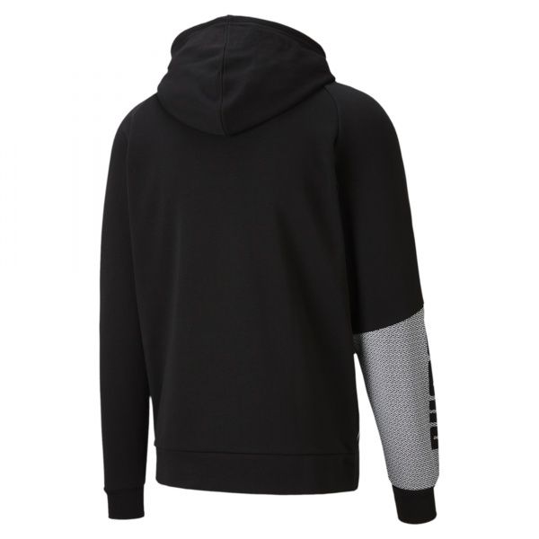 Джемпер Puma Train Graphic Knit Hoodie 51942701 р. XL черныйбелый