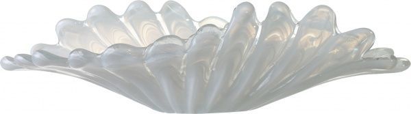 Фруктовница белая стеклянная Vanessa 48х23х12 см Antonio Tammaro