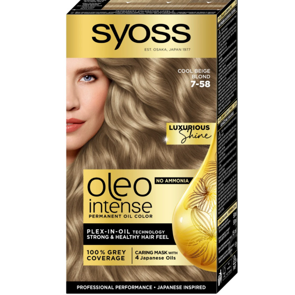 Краска Syoss Oleo Intense 7-58 холодный русый 115 мл