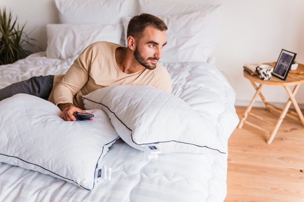 Подушка антиаллергенная 1164 Royal Pearl EcoSilk мягкая 50x70 см (2200001515505) MirSon