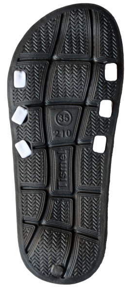 Шльопанці Тісмел р.35 чорний/білий (TS 210) 