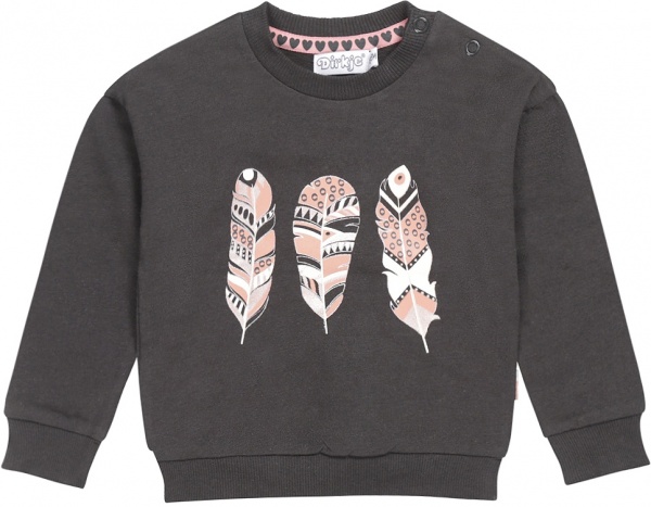 Свитшот для девочки Dirkje р.98 темно-серый U44477-35 