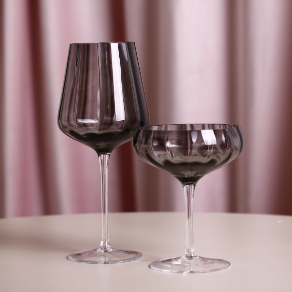 Бокал для вина Optic Grey 19-3589A 530 мл 1 шт. Wrzesniak Glassworks 