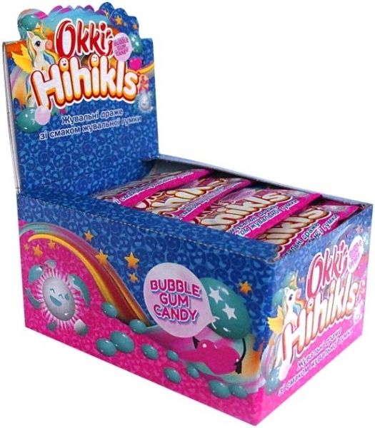 Драже жувальні Okki Hihikls bubble gum candy 25 г 