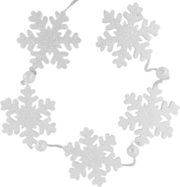 Декорация новогодняя Гирлянда из снежинок 135 см EPI-RS1R604 