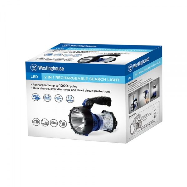 Фонарь прожекторный Westinghouse WF1505 черный с синим