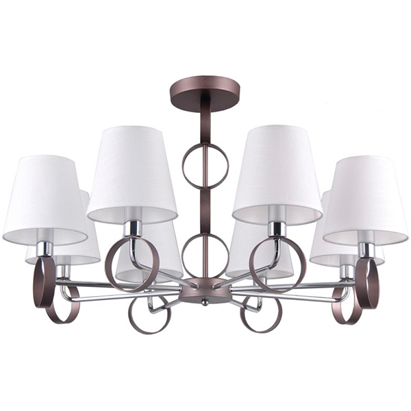 Люстра Victoria Lighting ISOLA SP8 8x40 Вт E14 коричневый 