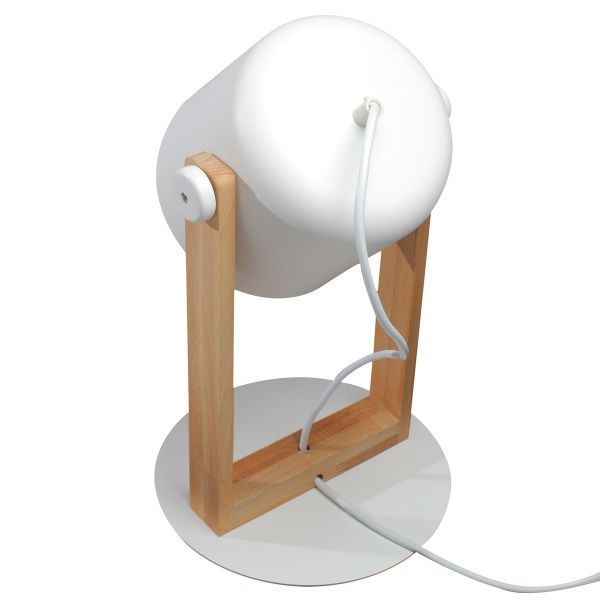 Настольная лампа Светкомплект LOFT TB 160 1x40 Вт E27 белый/дерево 