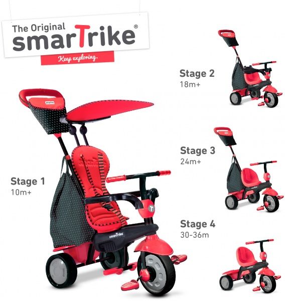 Велосипед Smart Trike Glow 4 в 1 червоний Red 6401500