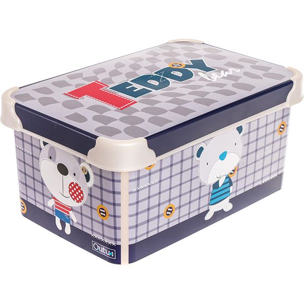 Скриня пластиковий із кришкою Teddy Boy 135x190x285 мм