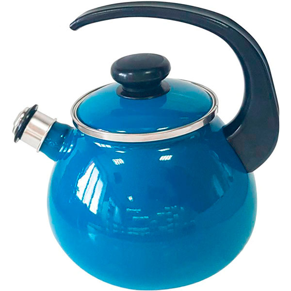 Чайник эмалированный со свистком Аквамарин 2,5 л I2711/4 Idilia