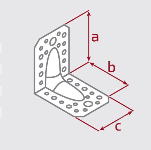 Уголок усиленный Profstal равносторонний 60x60x45 мм 1,8 мм