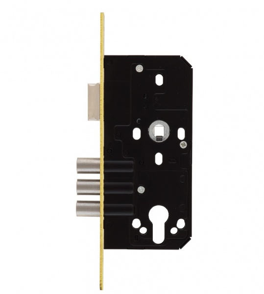 Дверний замок вхідний SANTOS 1-WAY DIN 972 PB UNIV BS55 мм 72 мм латунь