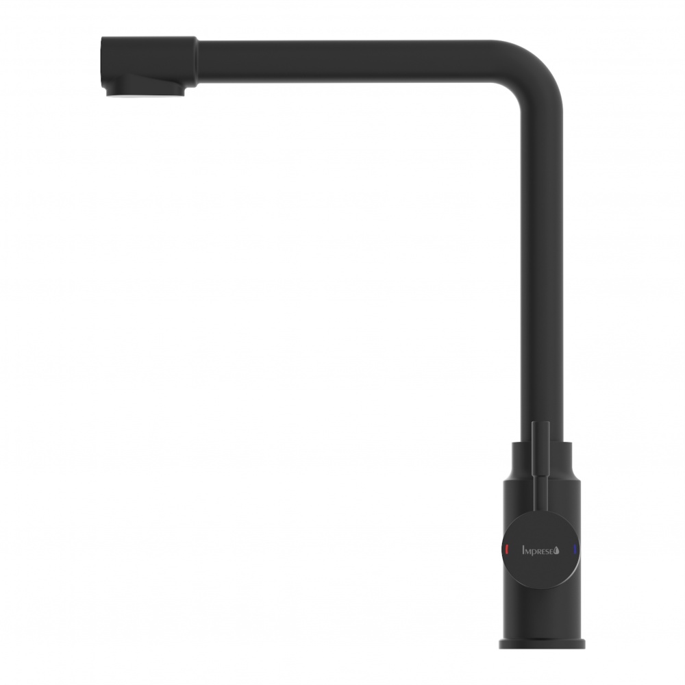 Смеситель для кухни Imprese ARGO-S f03409016JB, с подключением для питьевой воды, чорный матовый