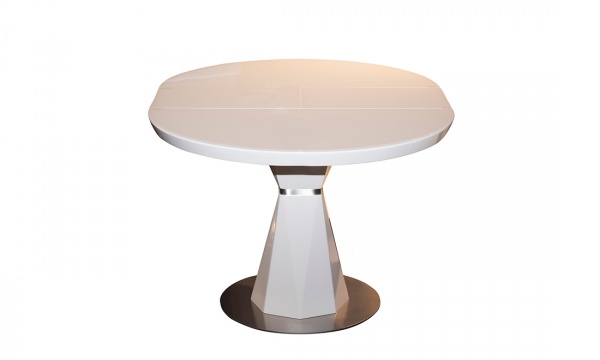 Стол обеденный Раунд Т7067 1000/1300х1000х760 белый 