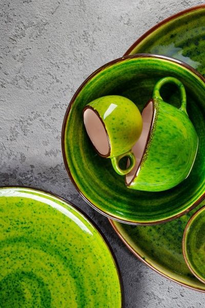 Тарілка 18 см Лайм Manna Ceramics