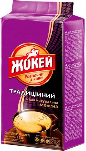 Кофе молотый Жокей Традиционный 225 г 