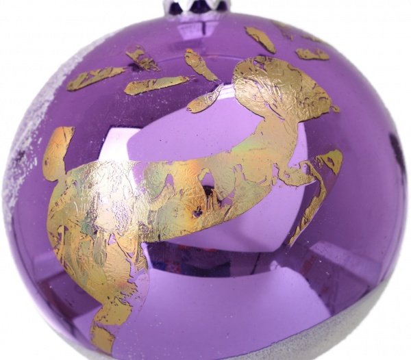 Шар новогодний мульти d 80 мм в ассортименте