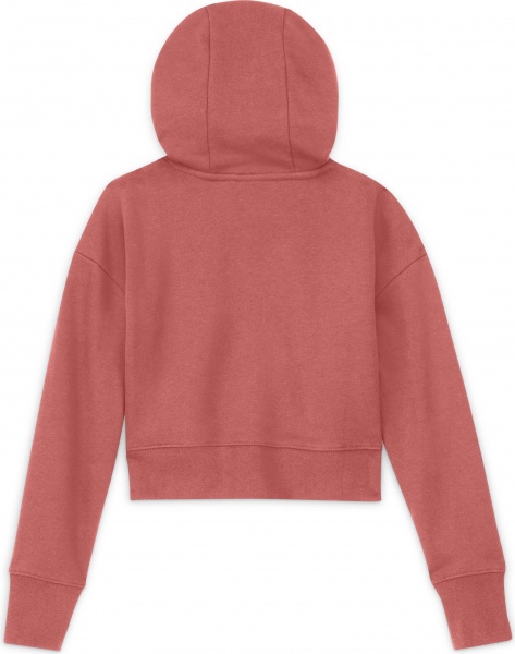 Джемпер Nike G NSW CLUB FT CROP HOODIE HBR DC7210-814 р. XL помаранчевий