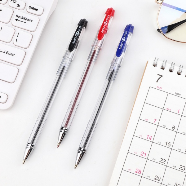 Ручка масляна Baoke 0.7 мм синя Smooth (B32-blue) 