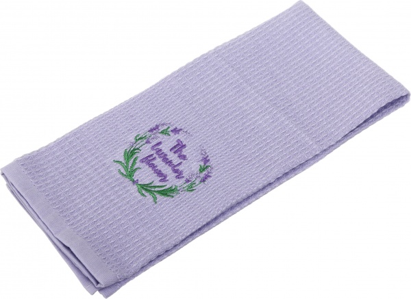 Набір рушників вафельних з вишивкою лаванда 2 шт. 40x60 см La Nuit різнокольоровий 