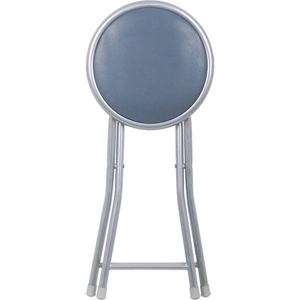 Табурет раскладной Button серый / алюминий 