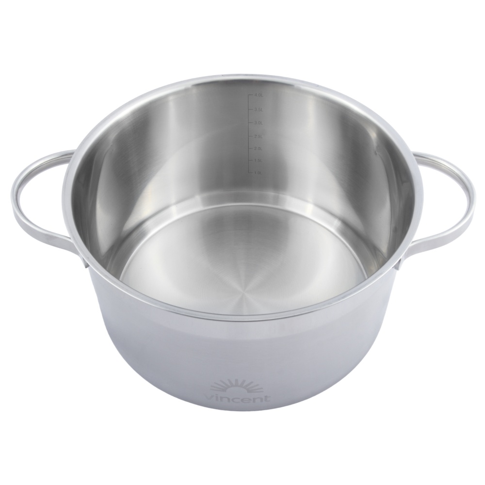 Кастрюля с крышкой Vincent 22 см 4,3 л VC-3185-22