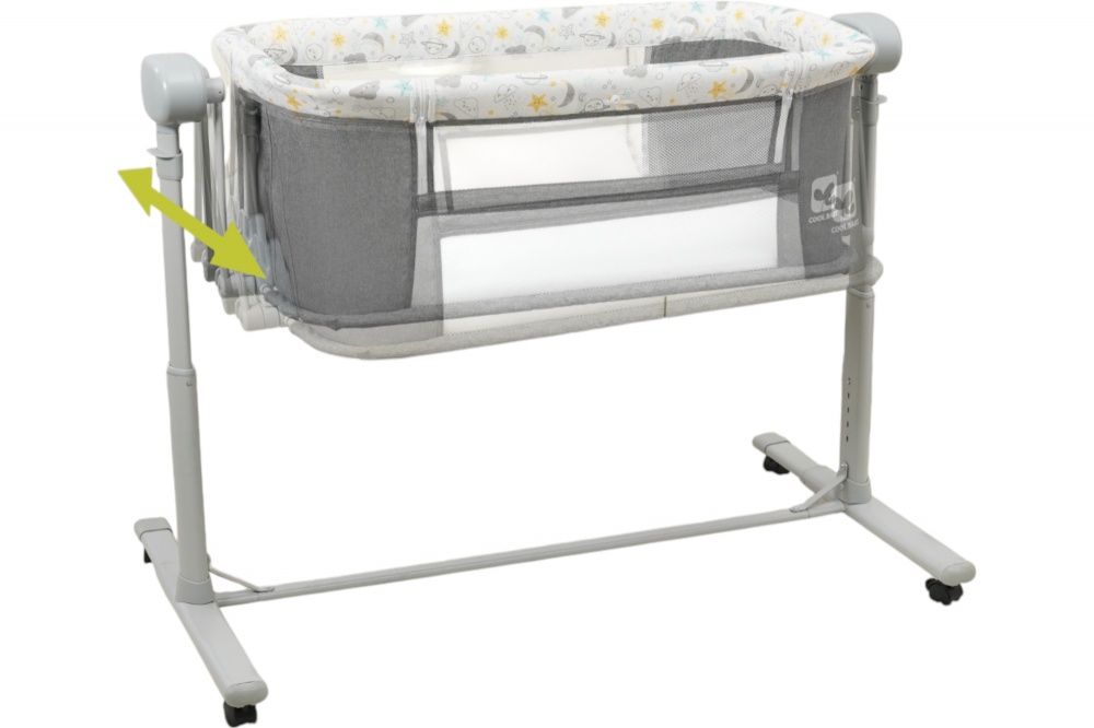 Кроватка детская Coolbaby приставная 4в1 с дистанционным управлением KDD-780D