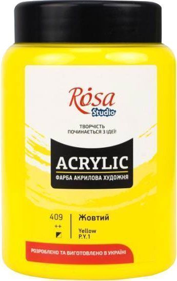 Фарба акрилова Жовта 322419409 400 мл Rosa Studio