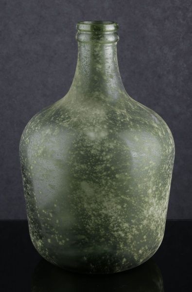 Ваза бутыль Garrafa h=42 см античный зеленый San Miguel