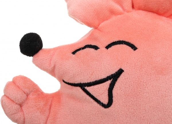 Подушка декоративная Мышка Шалунишка 31 см персиковый