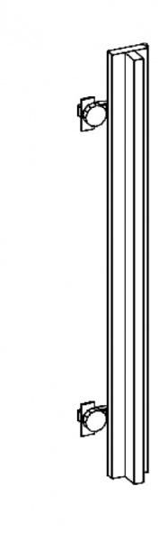 Кутова накладка Грейд Бетон структура №711 713x60x29 Сіті (2 шт./уп.)