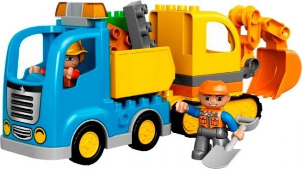 Конструктор LEGO Duplo Грузовик и гусеничный экскаватор 10812