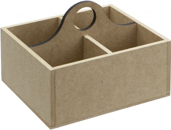 Набор для декупажа Ящик для чая МДФ 4 ячейки 18х16х12,5 см Albero 