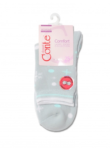 Шкарпетки жіночі Conte COMFORT (махрові) 7С-47СП р.25 блідо-бірюзовий