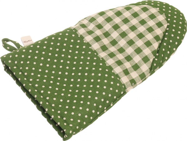 Прихватка Lucy Зеленая клетка 21x36 см красный La Nuit 