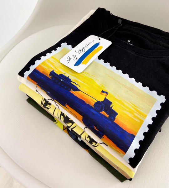 Футболка Марка 2 Трактор р.L чорний