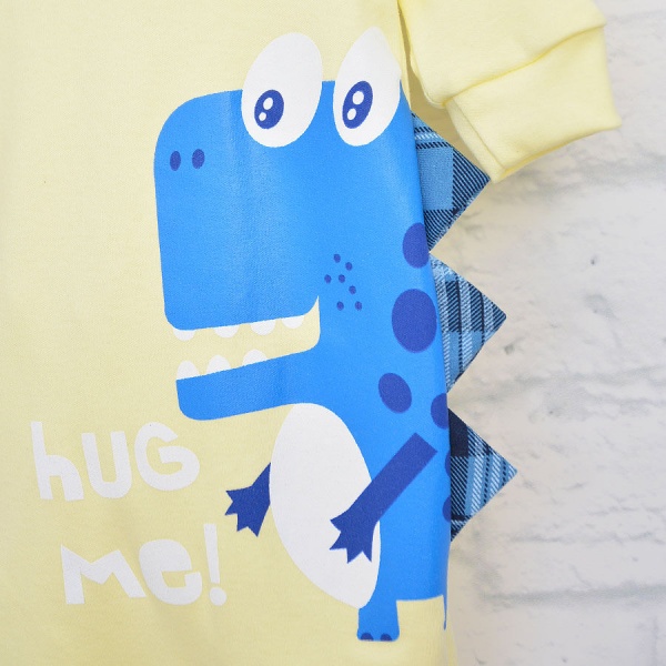 Ромпер-реглан унисекс Blanka Обнимашки р.86 желтый 12932 