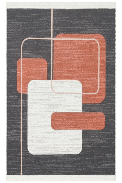 Килим Ekohali Arya AR 36 Black Terra 160x230 см двосторонній 