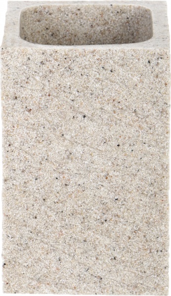 Стакан для зубных щеток Luna Rock бежевый