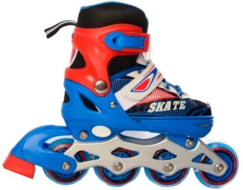Роликовые коньки Profi A4123-XS-BL р. 27-30 синий
