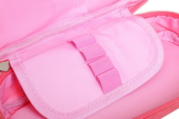 Пенал школьный на молнии Школьница розовый